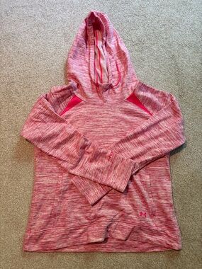 Under Armour Pink Space-Dye Hoodie Sweatshirt